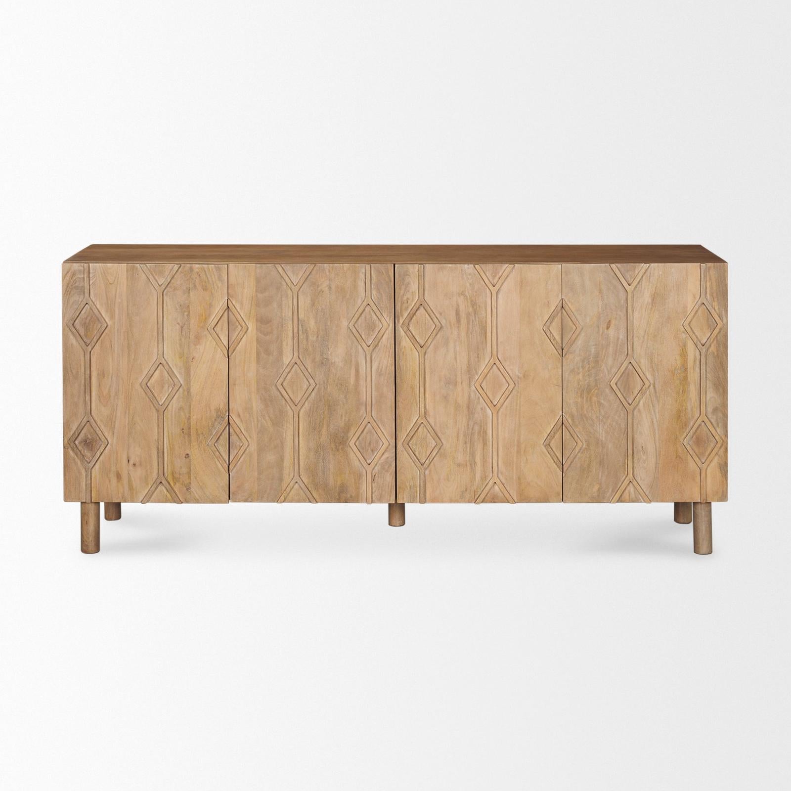 Mercana Heera Diamond w/ Shelf Motif Sideboard