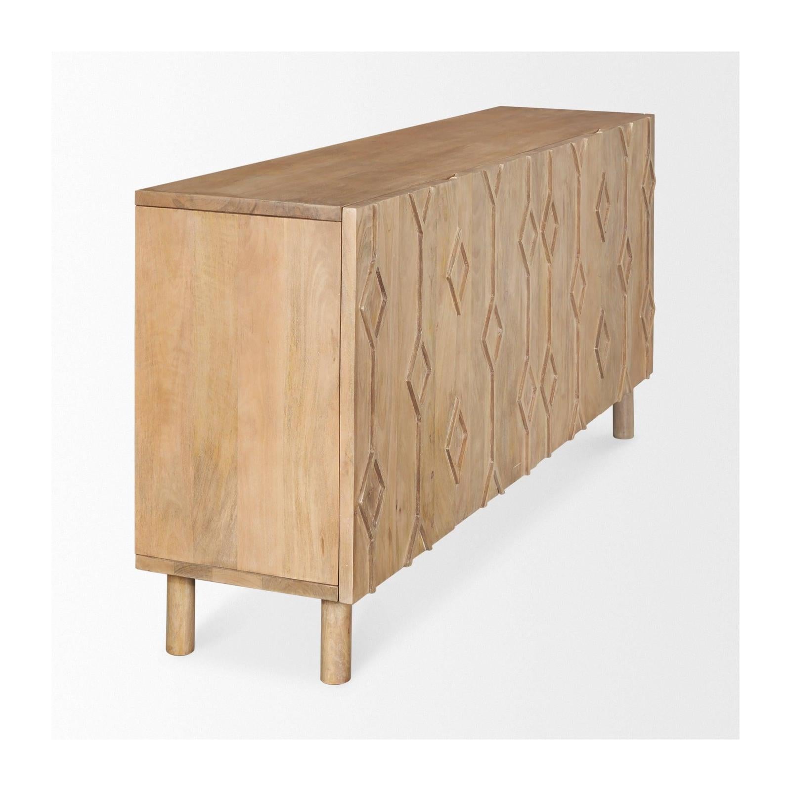 Mercana Heera Diamond w/ Shelf Motif Sideboard