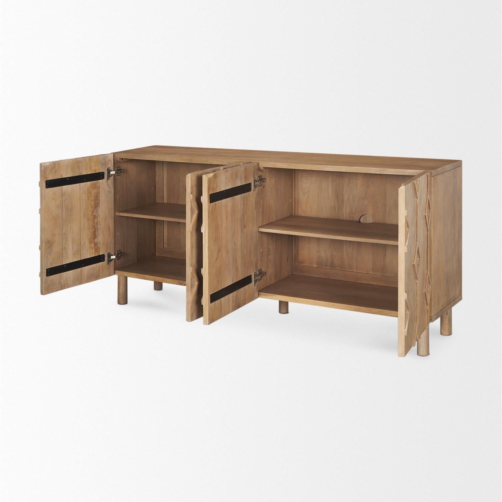 Mercana Heera Diamond w/ Shelf Motif Sideboard