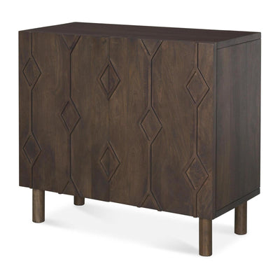 Mercana Heera Diamond Motif w/ Shelf Accent Cabinet