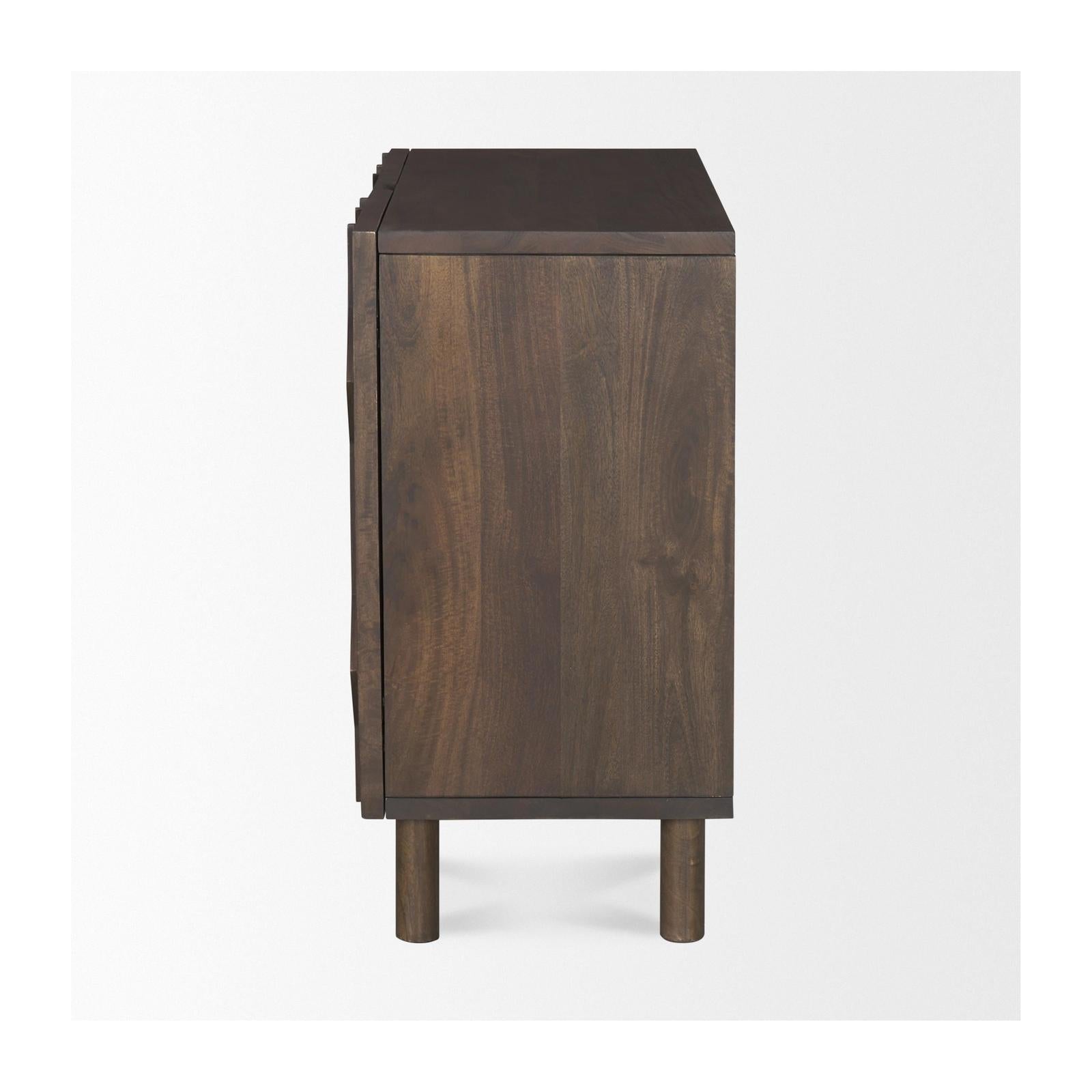 Mercana Heera Diamond Motif w/ Shelf Accent Cabinet