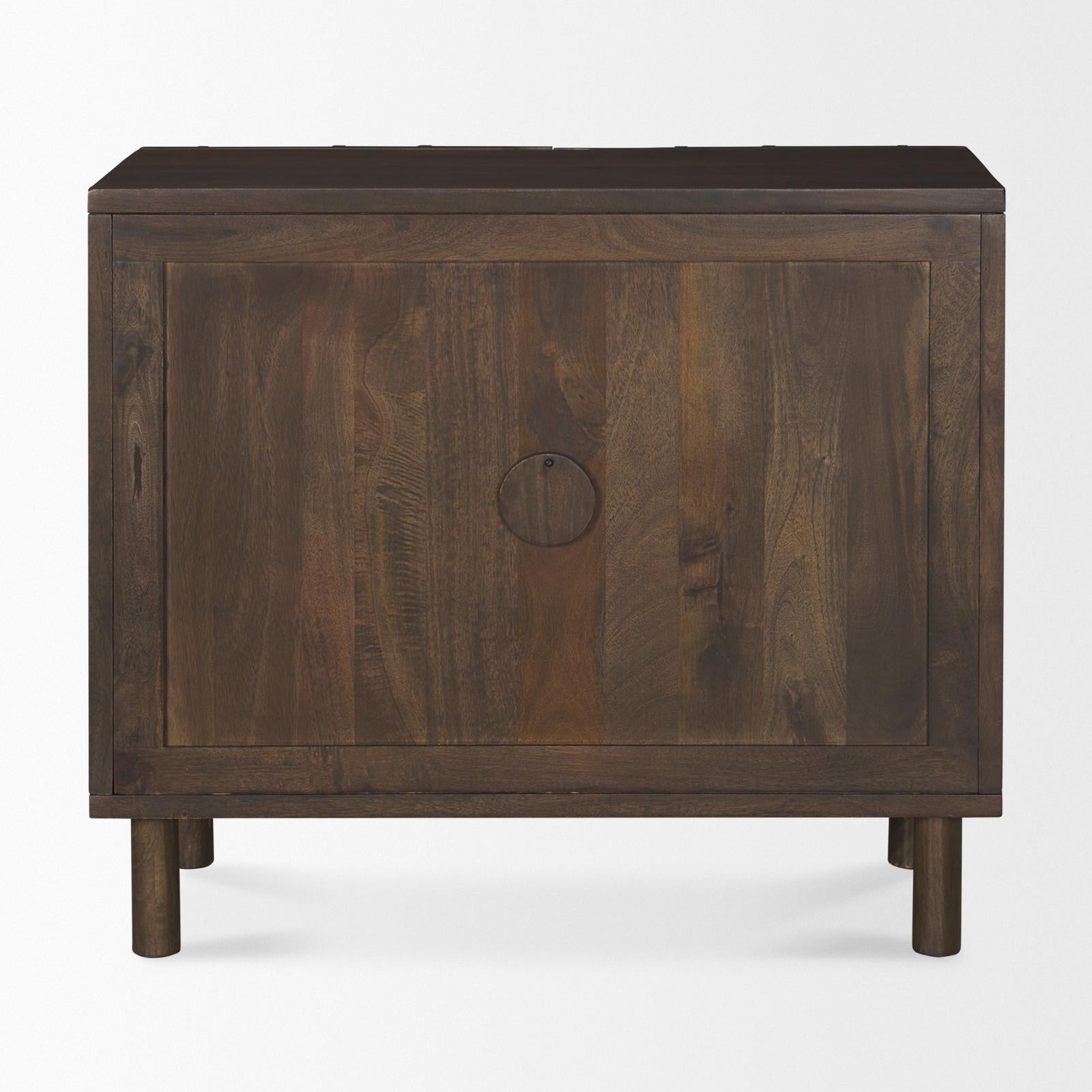 Mercana Heera Diamond Motif w/ Shelf Accent Cabinet