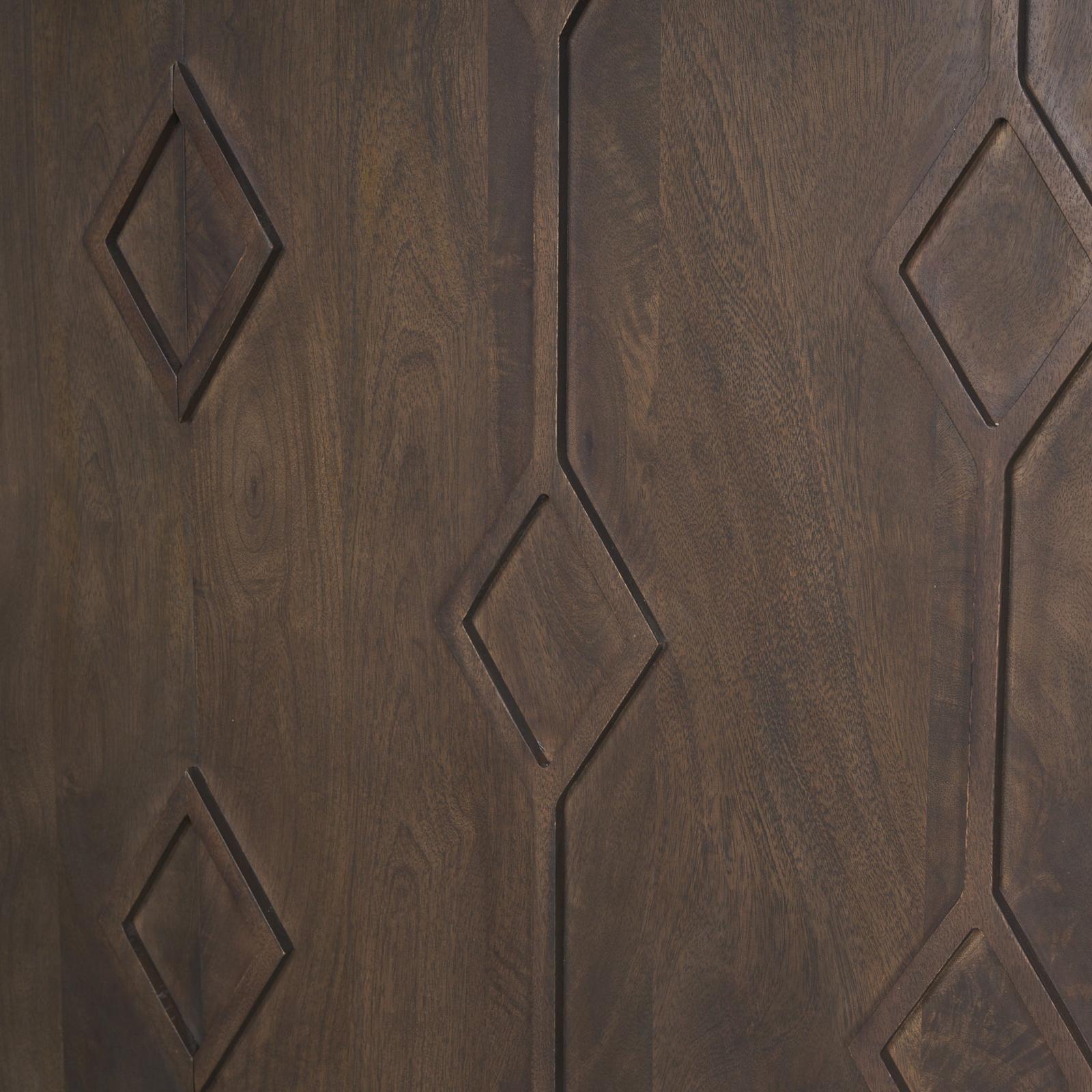 Mercana Heera Diamond Motif w/ Shelf Accent Cabinet