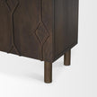 Mercana Heera Diamond Motif w/ Shelf Accent Cabinet