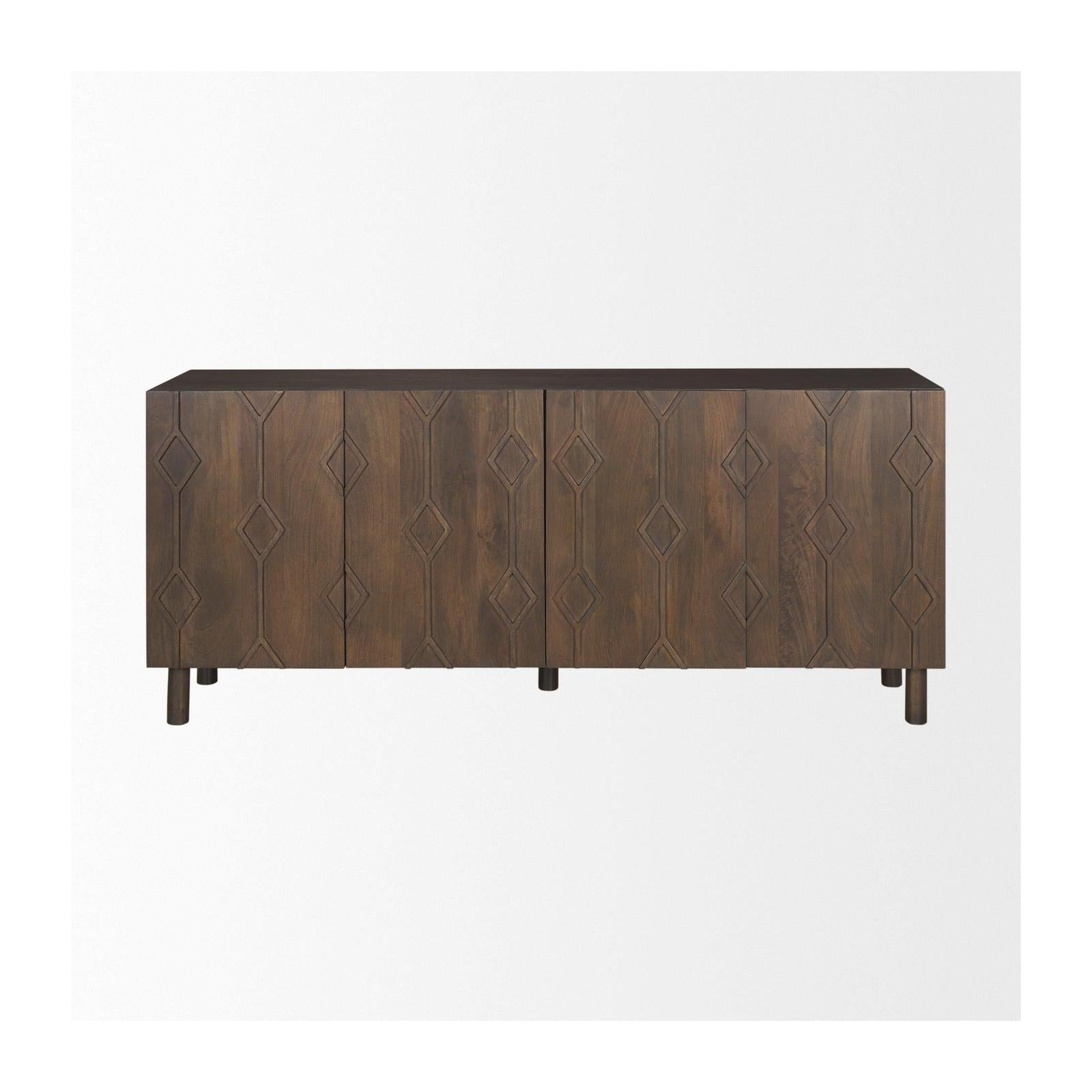 Mercana Heera Diamond w/ Shelf Motif Sideboard