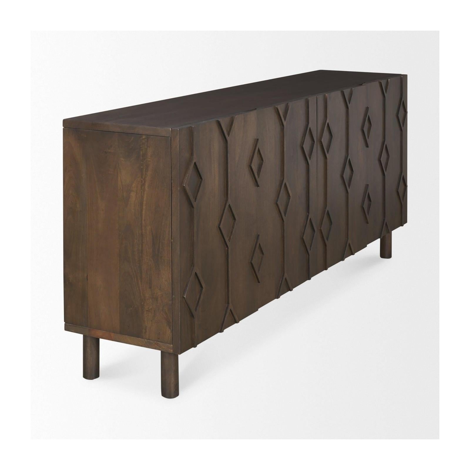 Mercana Heera Diamond w/ Shelf Motif Sideboard