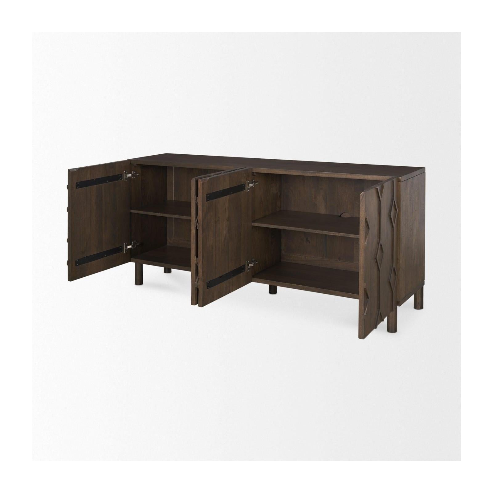 Mercana Heera Diamond w/ Shelf Motif Sideboard
