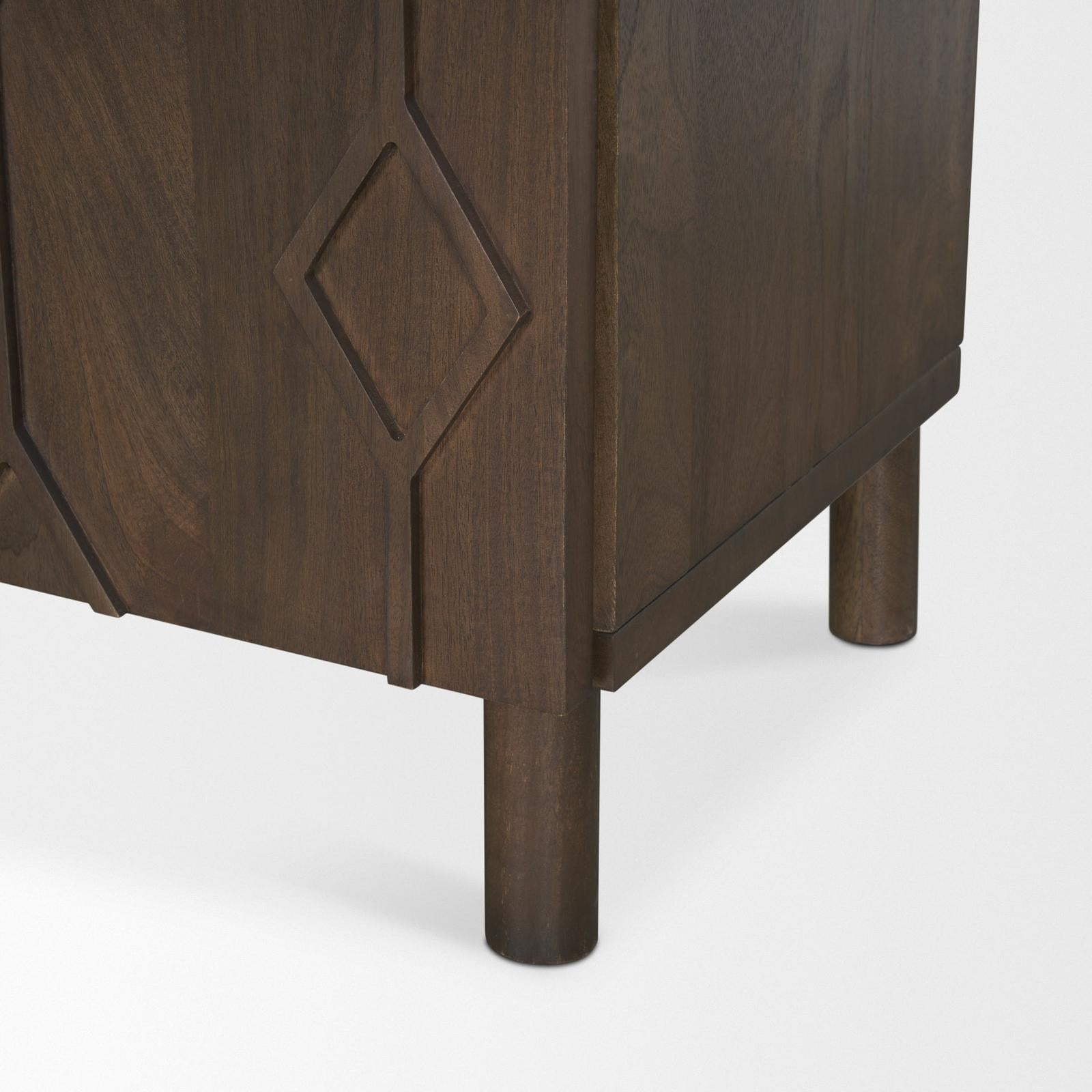 Mercana Heera Diamond w/ Shelf Motif Sideboard