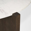 Mercana Bianca Wood w/ Marble Round Top Coffee Table