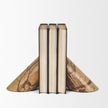 Mercana Rahima Brown Forest Marble Angled Bookends