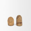 Mercana Rahima Brown Forest Marble Angled Bookends