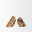 Mercana Rahima Brown Forest Marble Angled Bookends