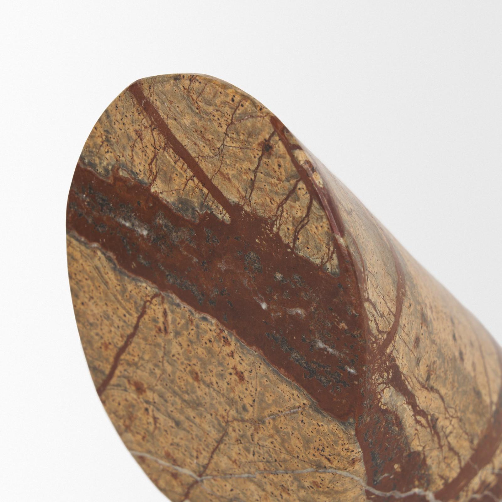 Mercana Rahima Brown Forest Marble Angled Bookends