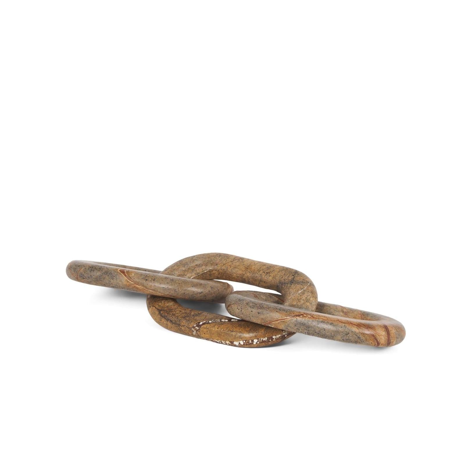 Mercana Reinir Marble Chain Link Decorative Object