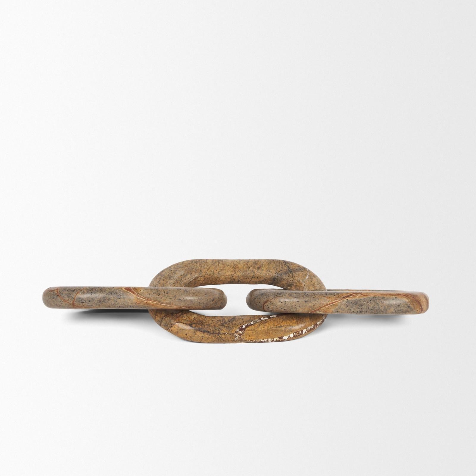 Mercana Reinir Marble Chain Link Decorative Object