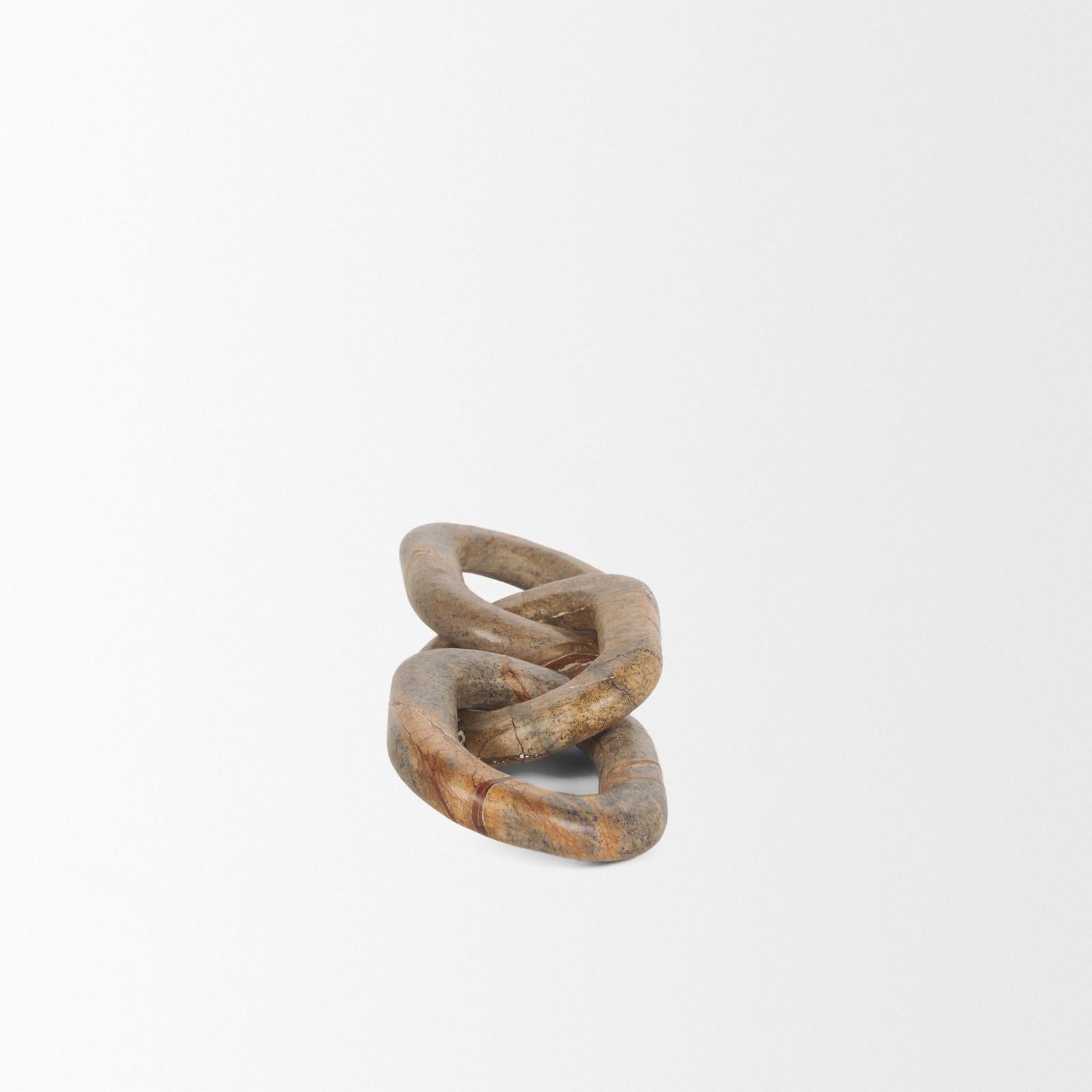 Mercana Reinir Marble Chain Link Decorative Object