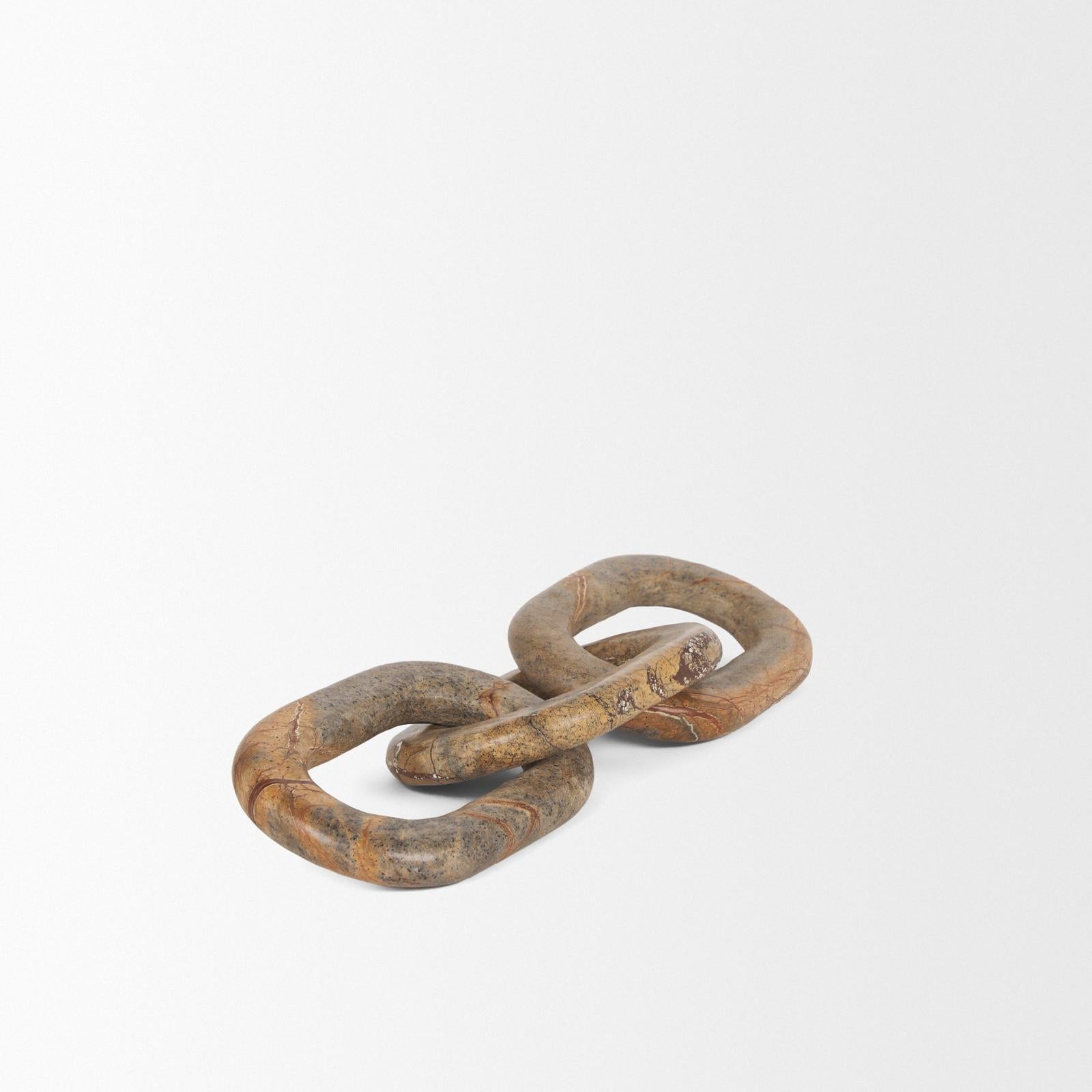Mercana Reinir Marble Chain Link Decorative Object