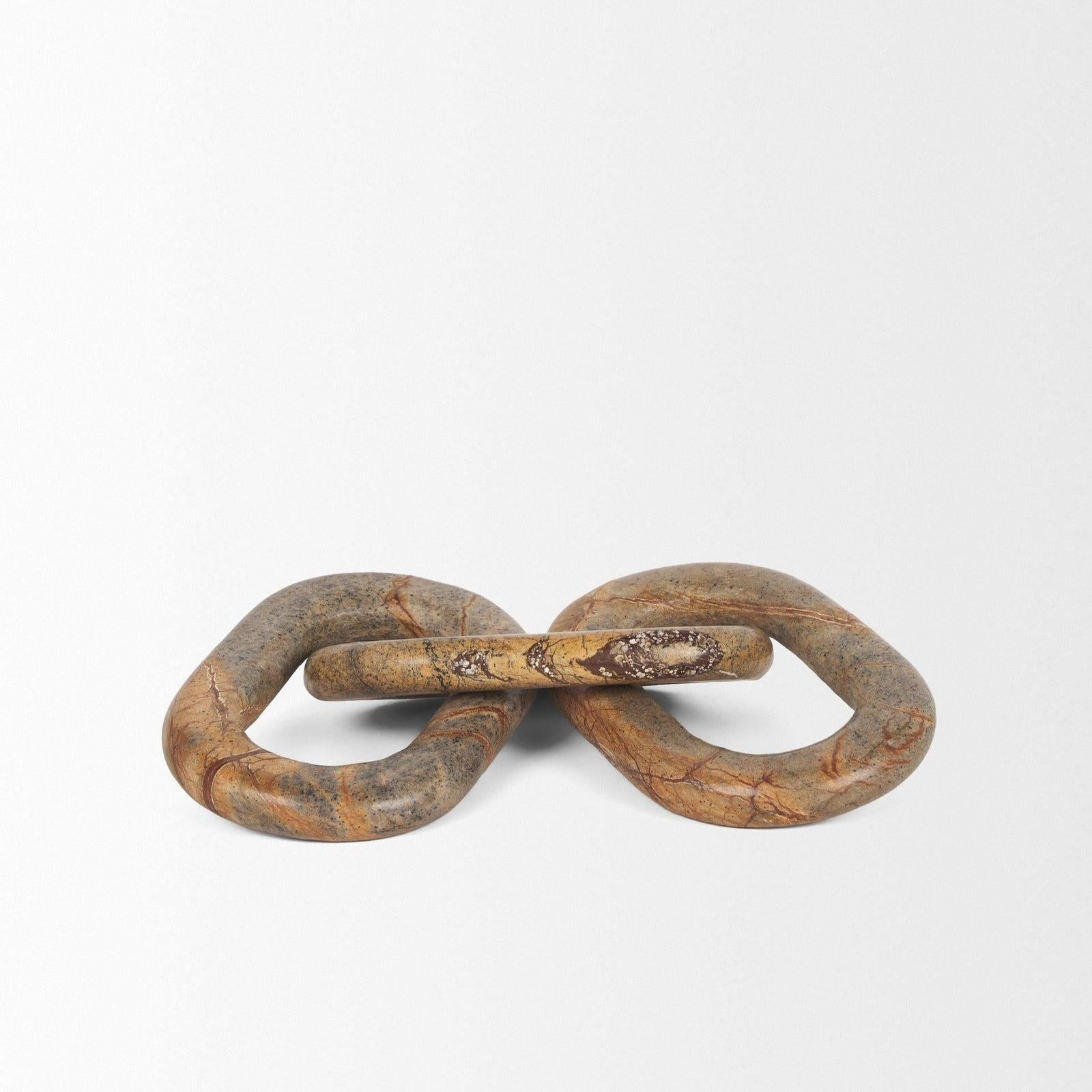 Mercana Reinir Marble Chain Link Decorative Object