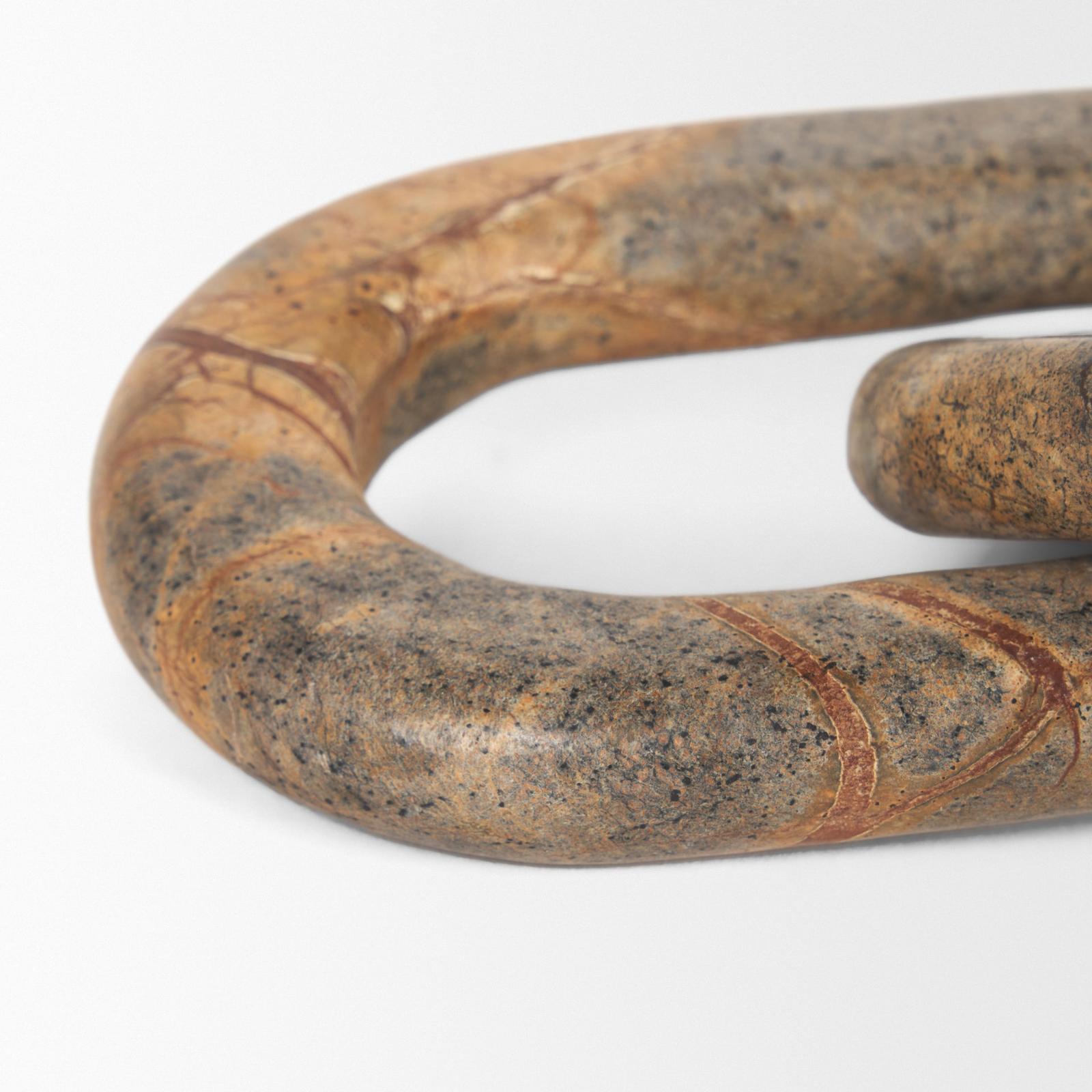 Mercana Reinir Marble Chain Link Decorative Object