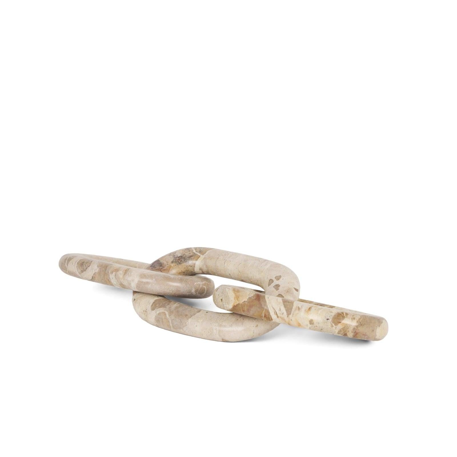 Mercana Reinir Marble Chain Link Decorative Object
