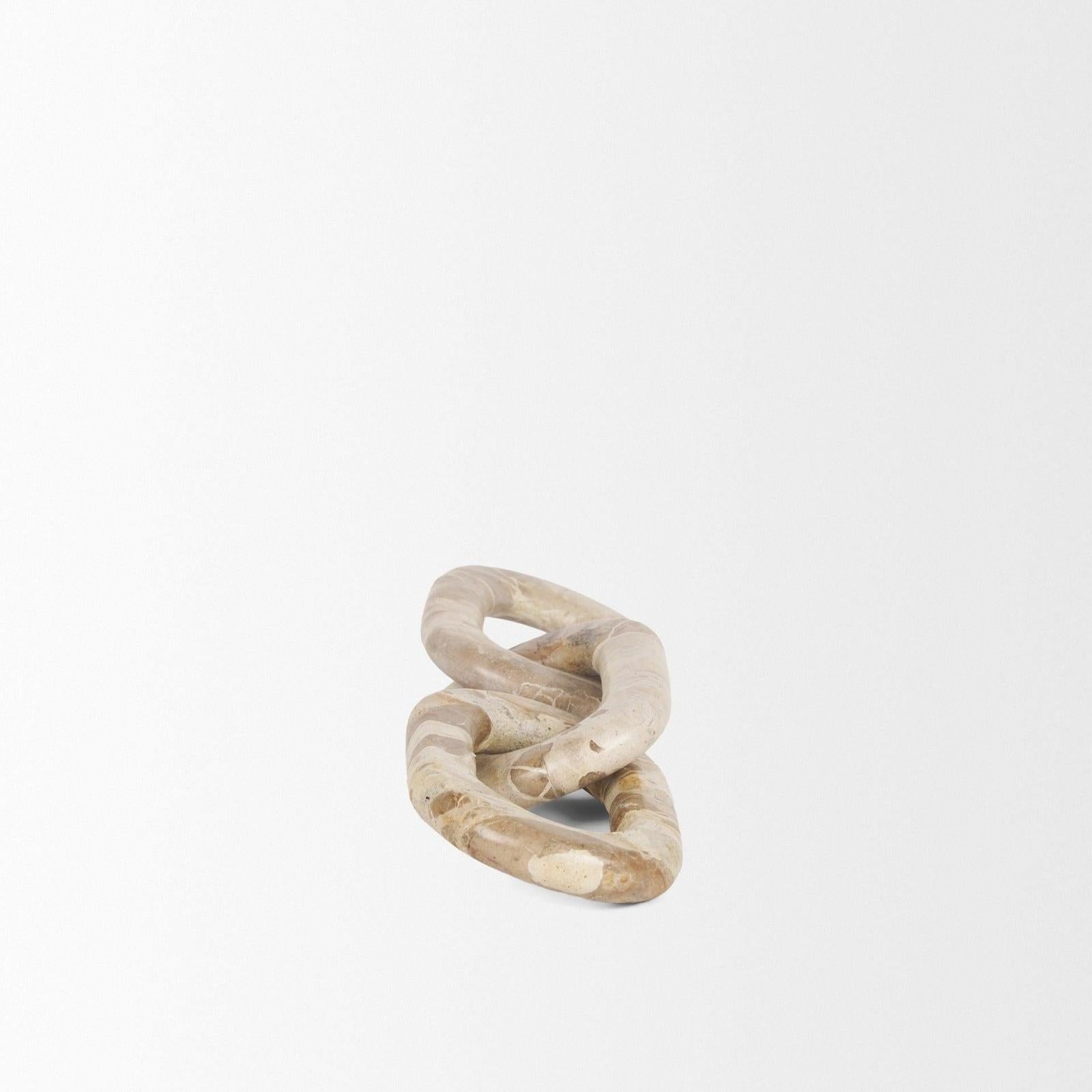 Mercana Reinir Marble Chain Link Decorative Object