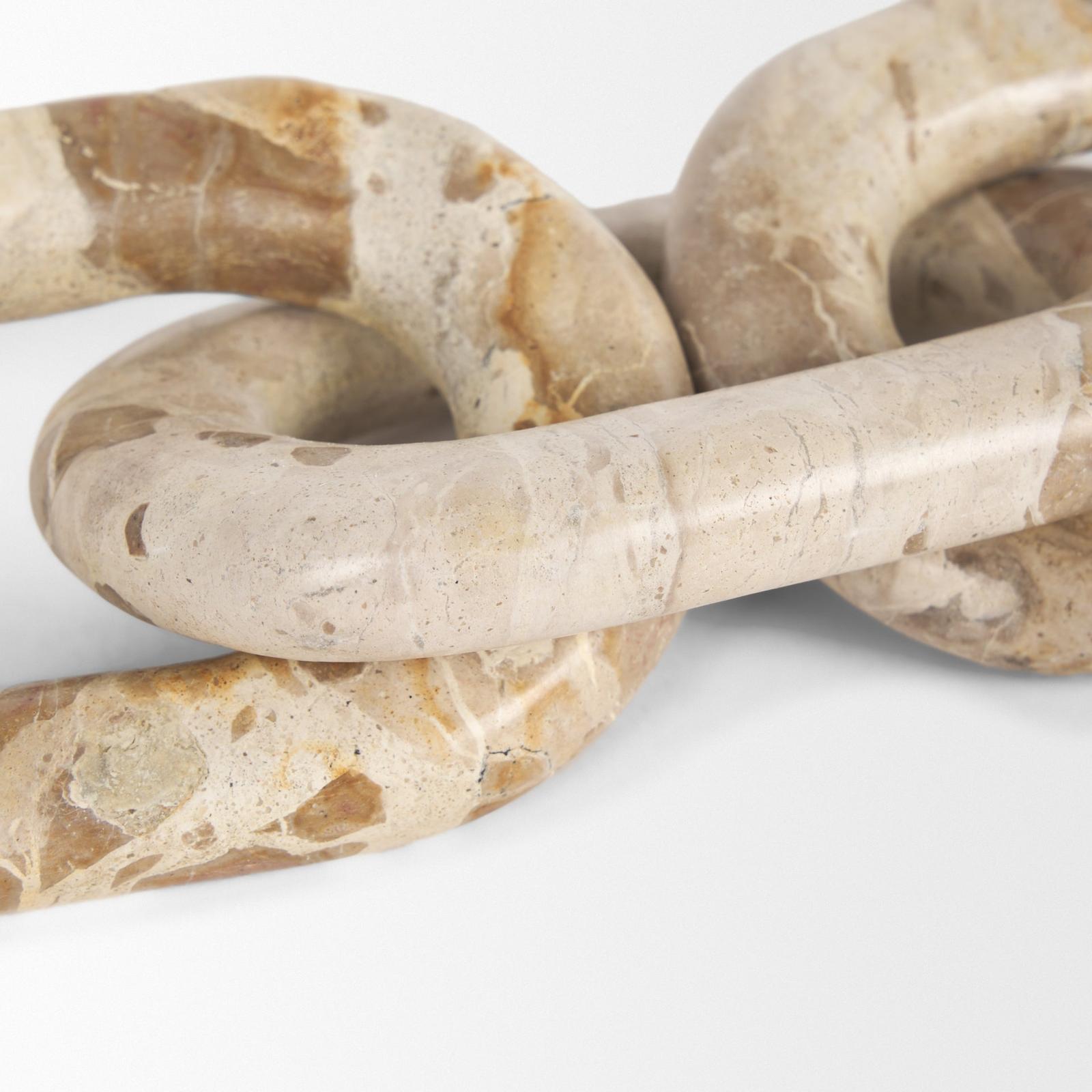 Mercana Reinir Marble Chain Link Decorative Object
