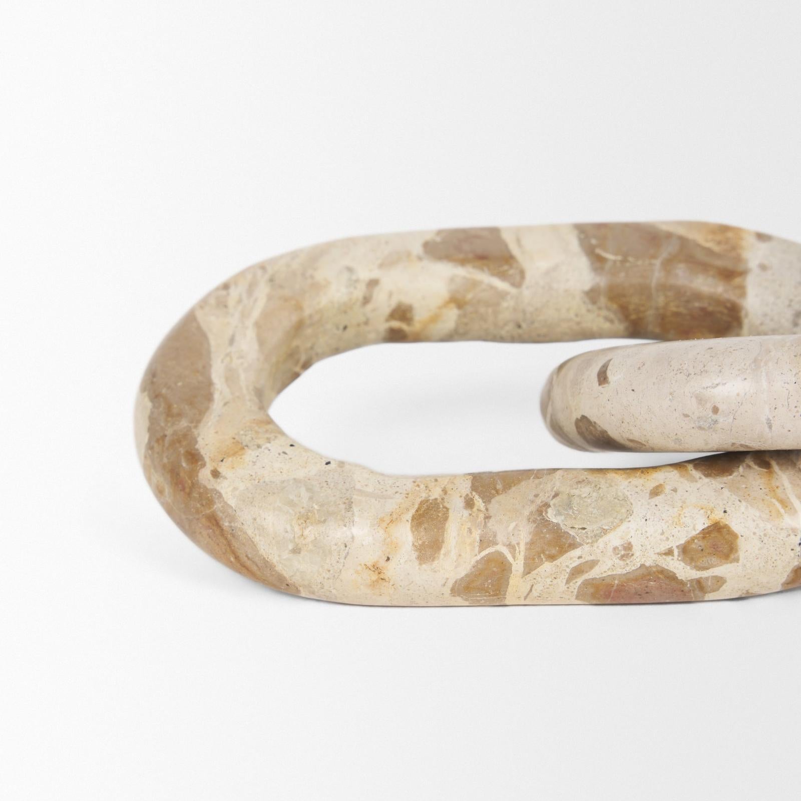 Mercana Reinir Marble Chain Link Decorative Object
