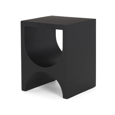 Mercana Sobi Matte Black Metal Side Table