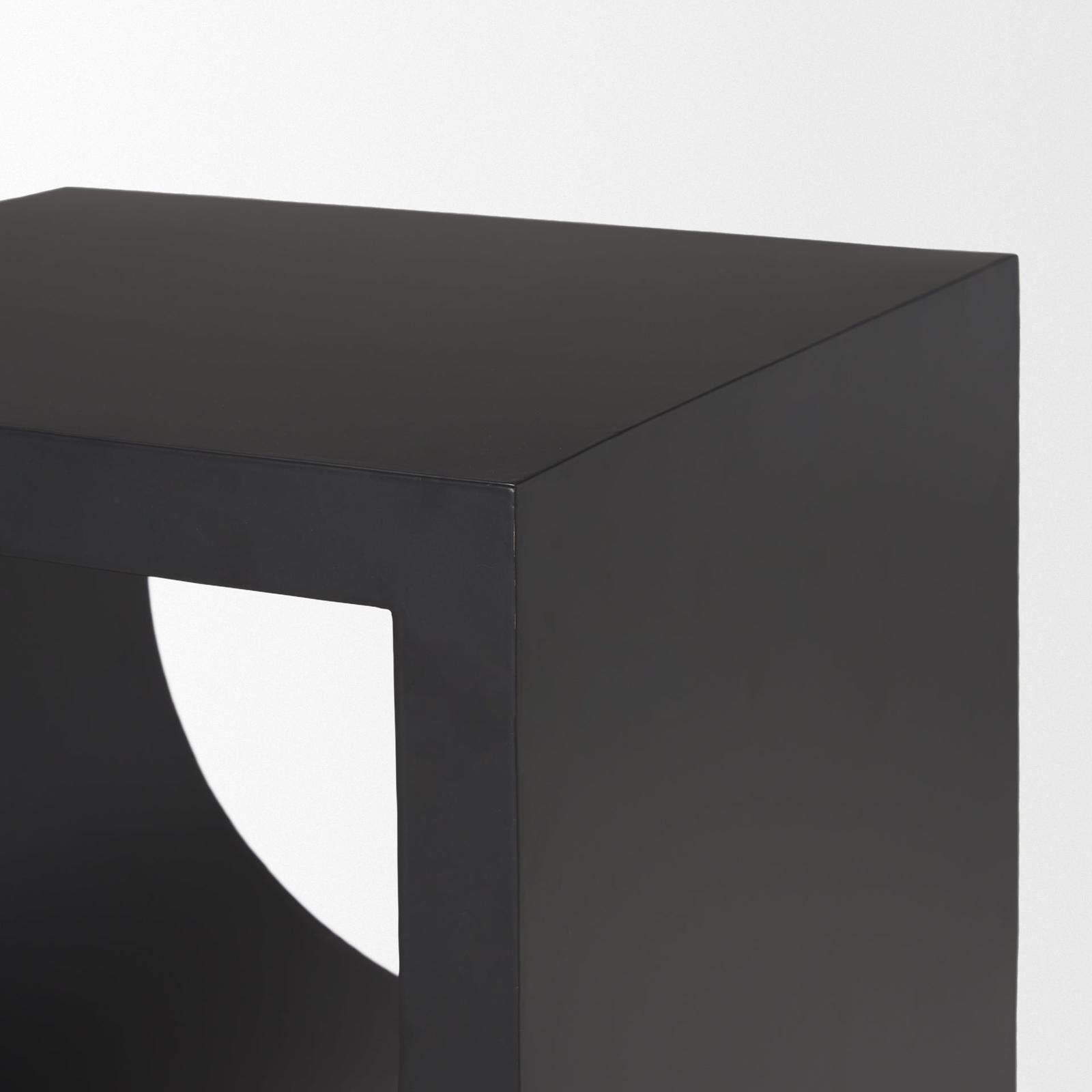 Mercana Sobi Matte Black Metal Side Table