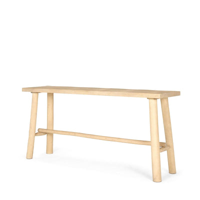 Mercana Sekou Light Brown Wooden Craftsman Console Table Clearance