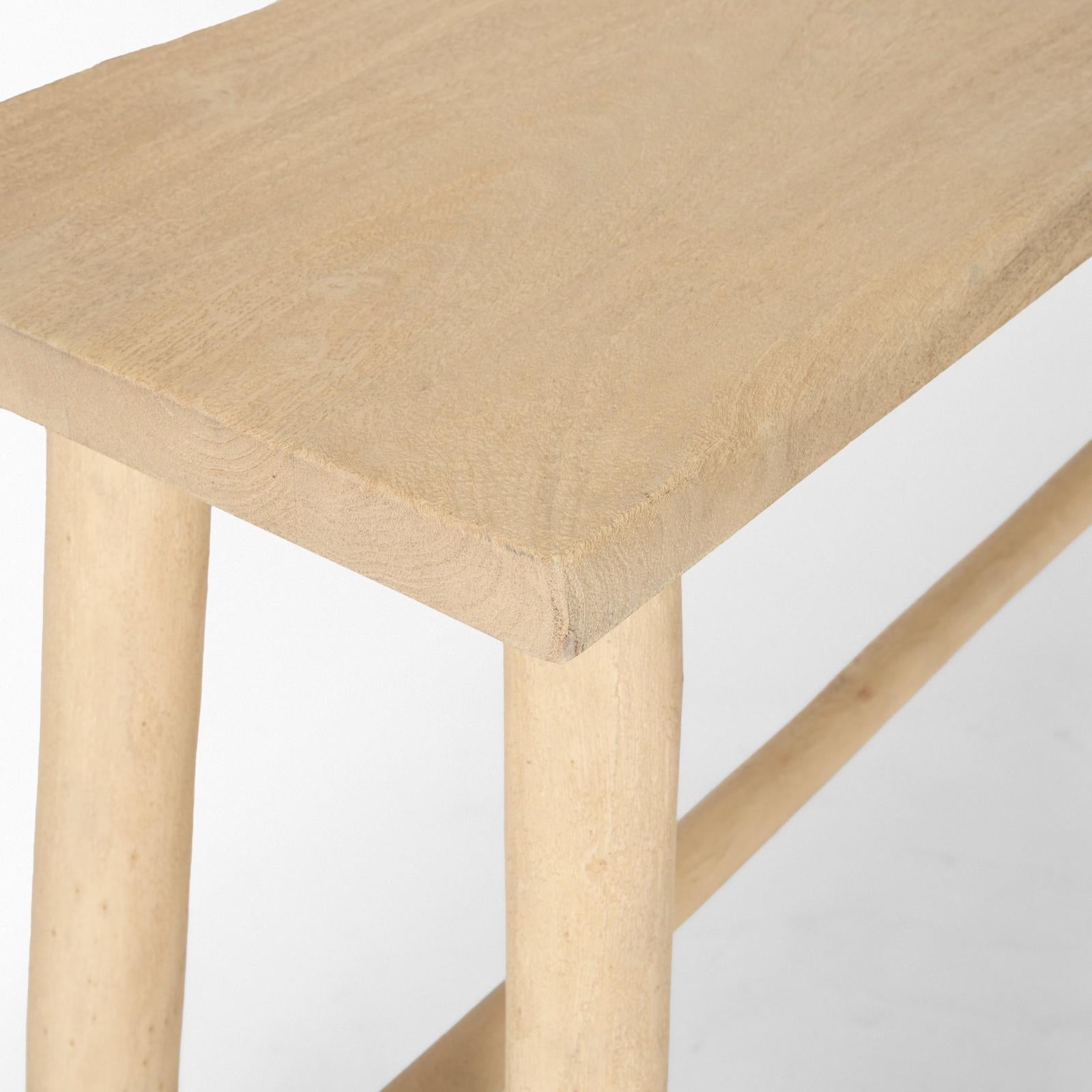 Mercana Sekou Light Brown Wooden Craftsman Console Table Clearance
