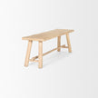 Mercana Sekou Light Brown Wooden Craftsman Bench Clearance