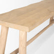 Mercana Sekou Light Brown Wooden Craftsman Bench Clearance