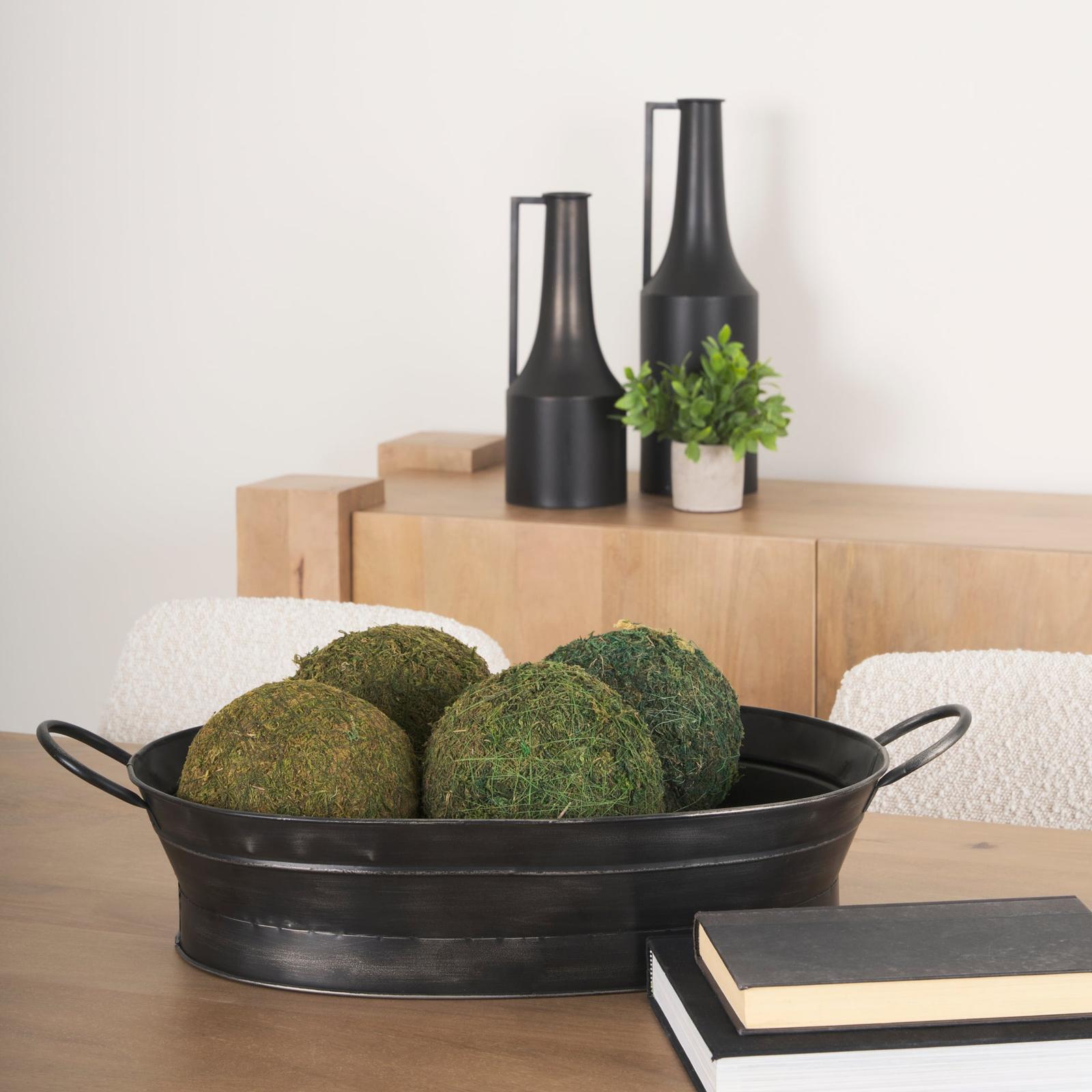 Mercana Reno Black Metal Vintage Inspired Basket