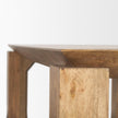 Mercana Sapphira Brown Wood Tapered Top Rectangular Dining Table