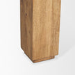Mercana Sapphira Brown Wood Tapered Top Rectangular Dining Table