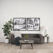 Mercana Randy Silver Nickel Cast Aluminum Metal Coffee Table