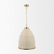 Mercana Saliha Cane w/ Brass Metal Pendant Light