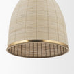 Mercana Saliha Cane w/ Brass Metal Pendant Light