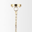 Mercana Sadah Clear Blown Glass w/ Gold Metal Pendant Light