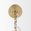 Mercana Sadah Clear Blown Glass w/ Gold Metal Pendant Light