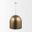 Mercana Sanne Antiqued Gold Metal w/ Silver Foil Pendant Light