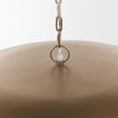 Mercana Sanne Antiqued Gold Metal w/ Silver Foil Pendant Light