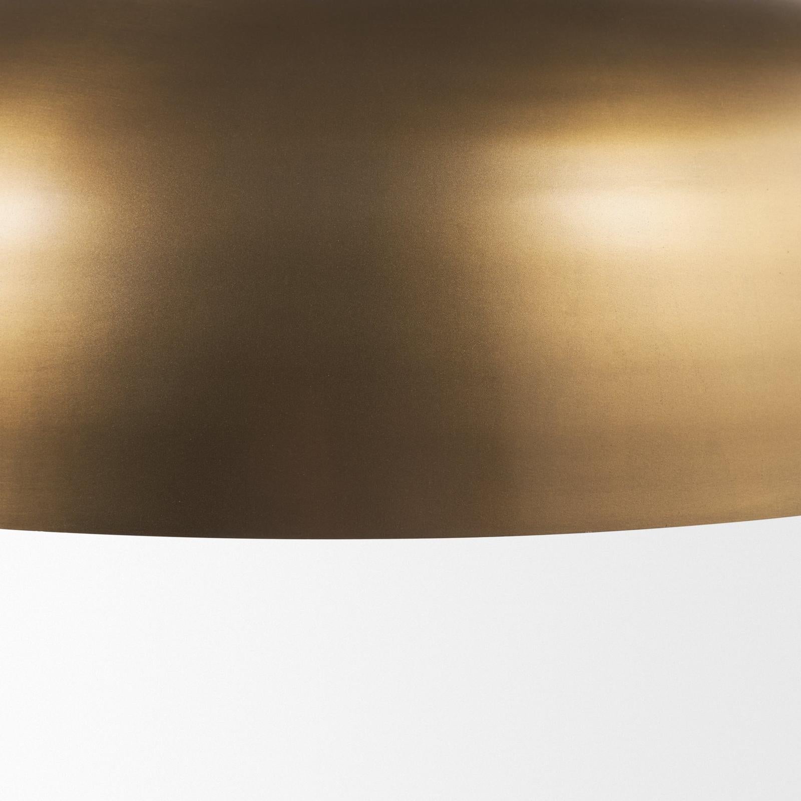 Mercana Sanne Antiqued Gold Metal w/ Silver Foil Pendant Light