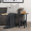 Mercana Sobi Matte Black Metal Side Table