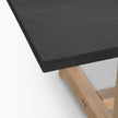 Mercana Rialto Rectangular Two-Tone Black and Brown Solid Wood Dining Table