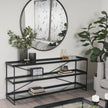 Mercana Trey Metal W/Glass Console Table