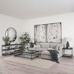 Mercana Trey Metal W/Glass Coffee Table