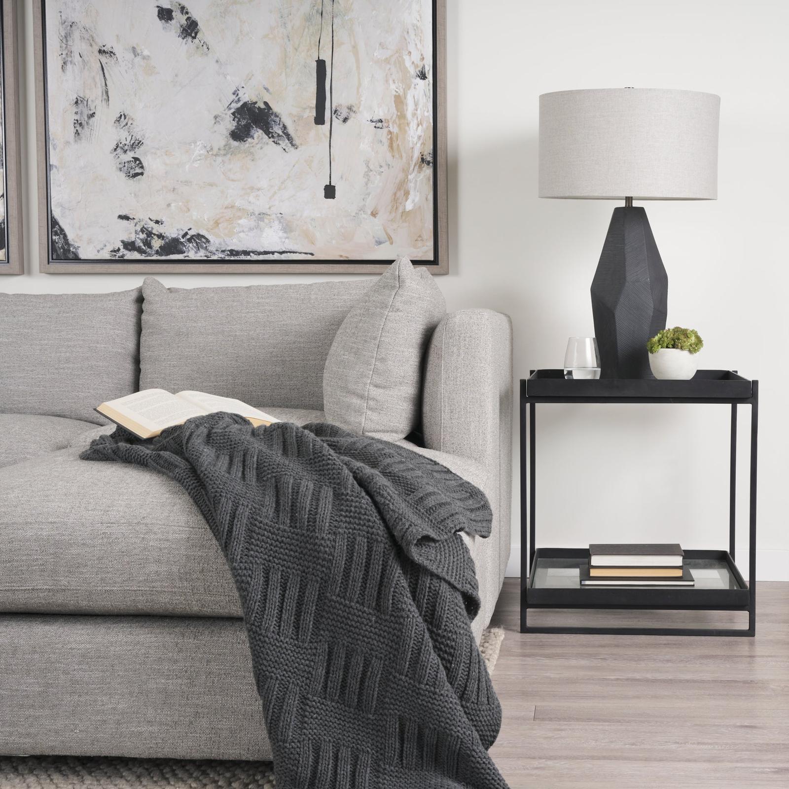 Mercana Trey Metal W/Glass Accent Table