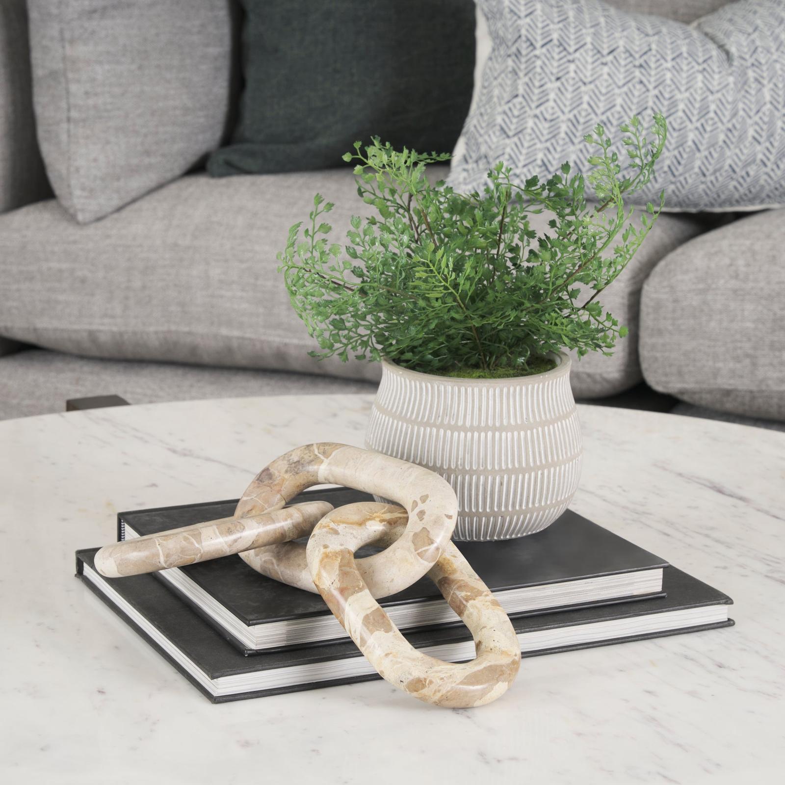 Mercana Reinir Marble Chain Link Decorative Object